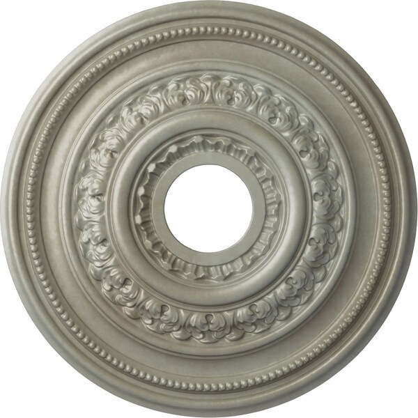 Ekena Millwork Orleans Ceiling Medallion (Fits Canopies up to 4 5/8"), 17 5/8"OD X 3 5/8"ID X 1 7/8"P, Flash Gold CM17OLFLS - main